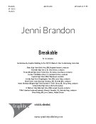 Breakable - SA choir and piano