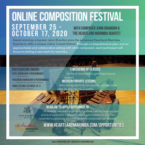 Online Composition Festival: Writing for the Marimba