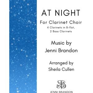 At Night for Clarinet Choir - 4 Clarinets in B-flat and 2 Bass Clarinets (JB 183)
