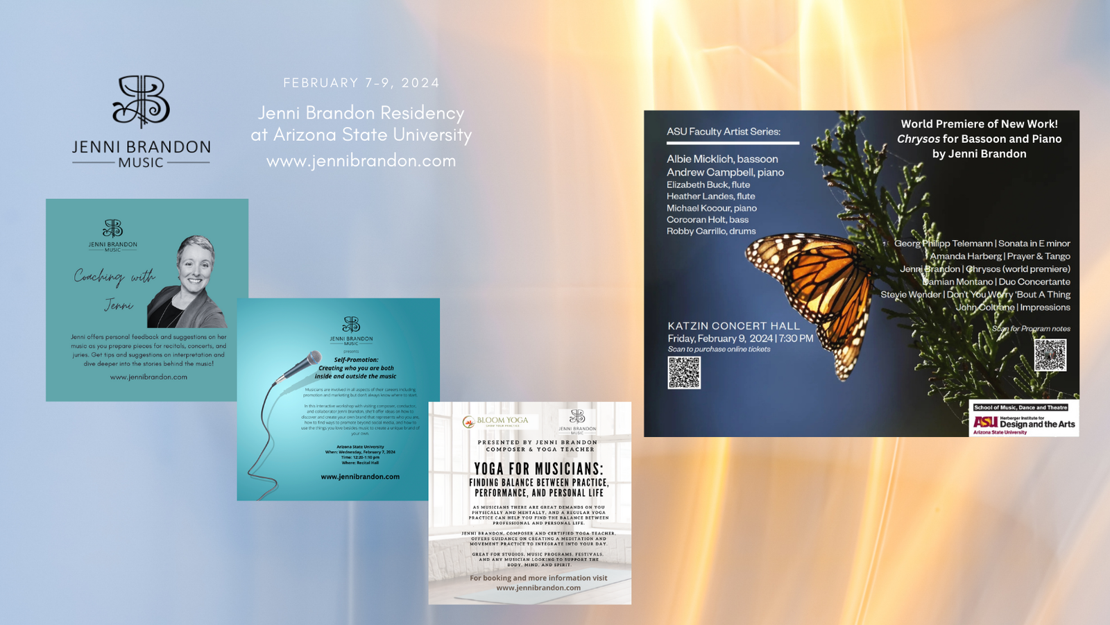 World Premiere and Residency at Arizona State University February 7-9, 2024
