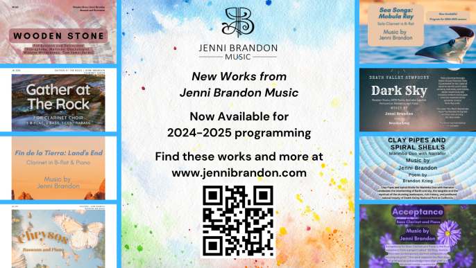 New Releases and Arrangements from Jenni Brandon Music for 2024-2025 Season